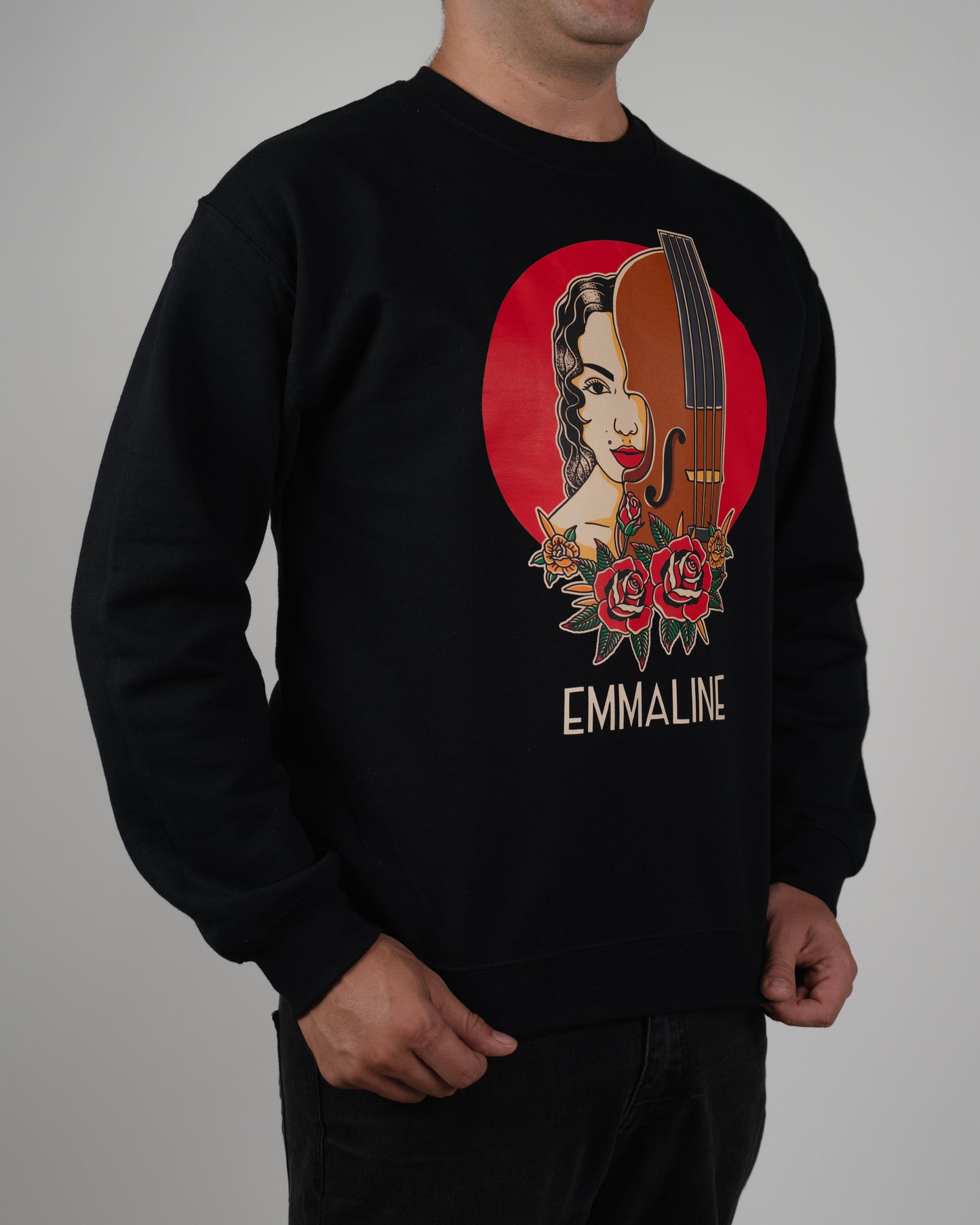 "Violins and Roses" Crewneck Sweatshirt