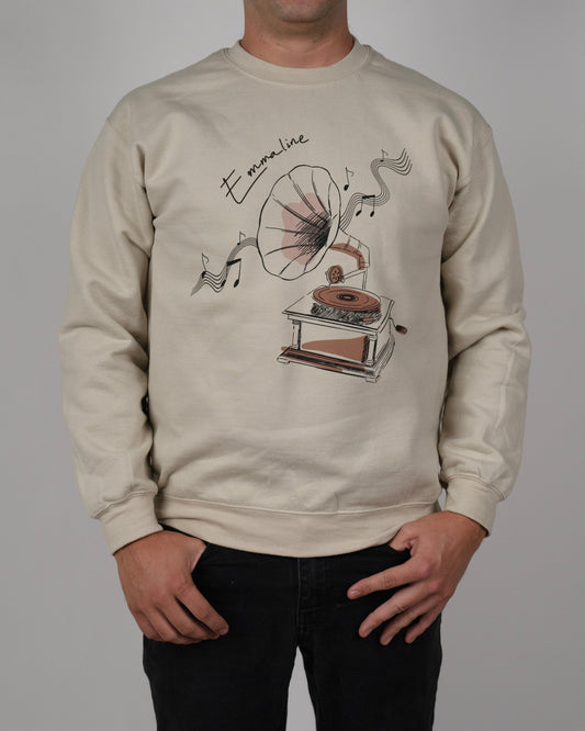 Vintage Phonograph Crewneck Sweatshirt - Emmaline