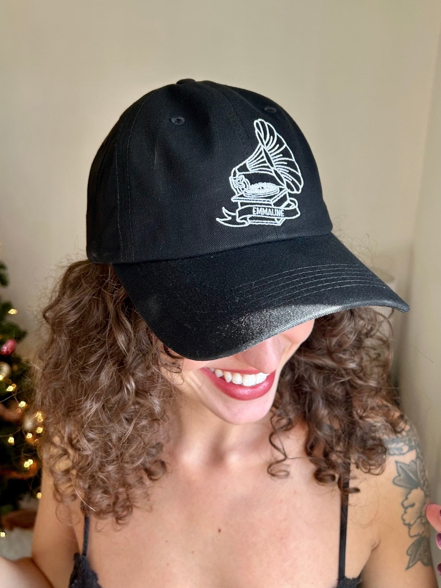 Embroidered Phonograph Baseball Hat - Emmaline