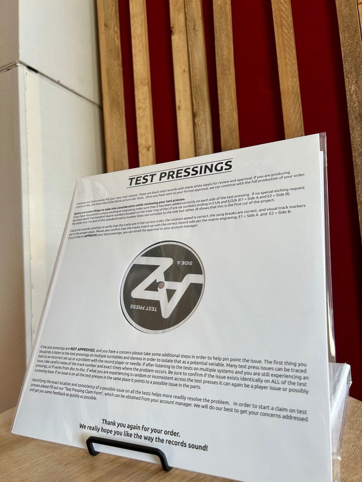 Test Pressing 3/3 Sinatra My Sweetheart - Emmaline