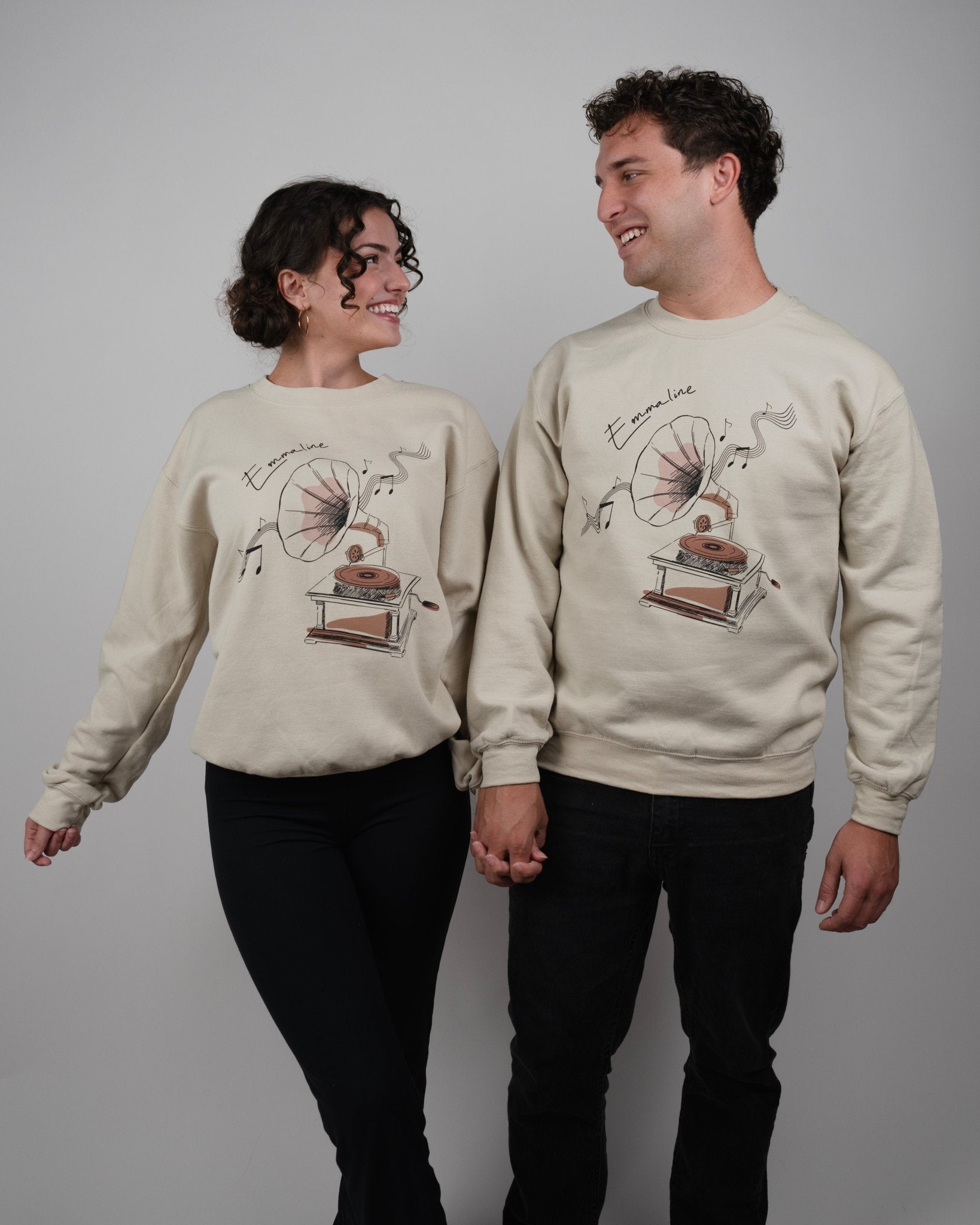 Vintage Phonograph Crewneck Sweatshirt - Emmaline