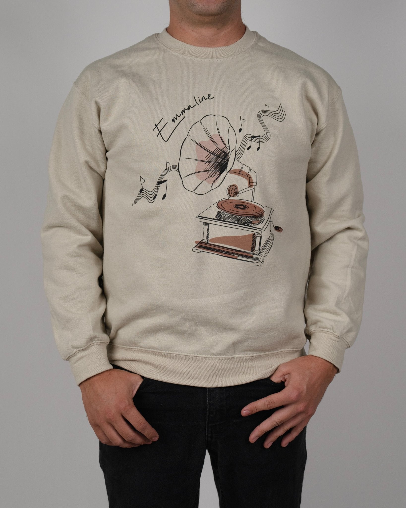 Vintage Phonograph Crewneck Sweatshirt - Emmaline